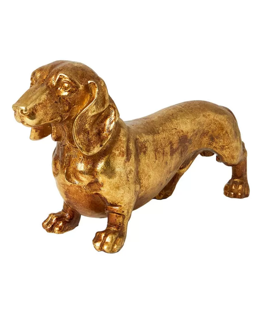 Discount Joe Browns Dashing Dachshund Figurine Antique Gold