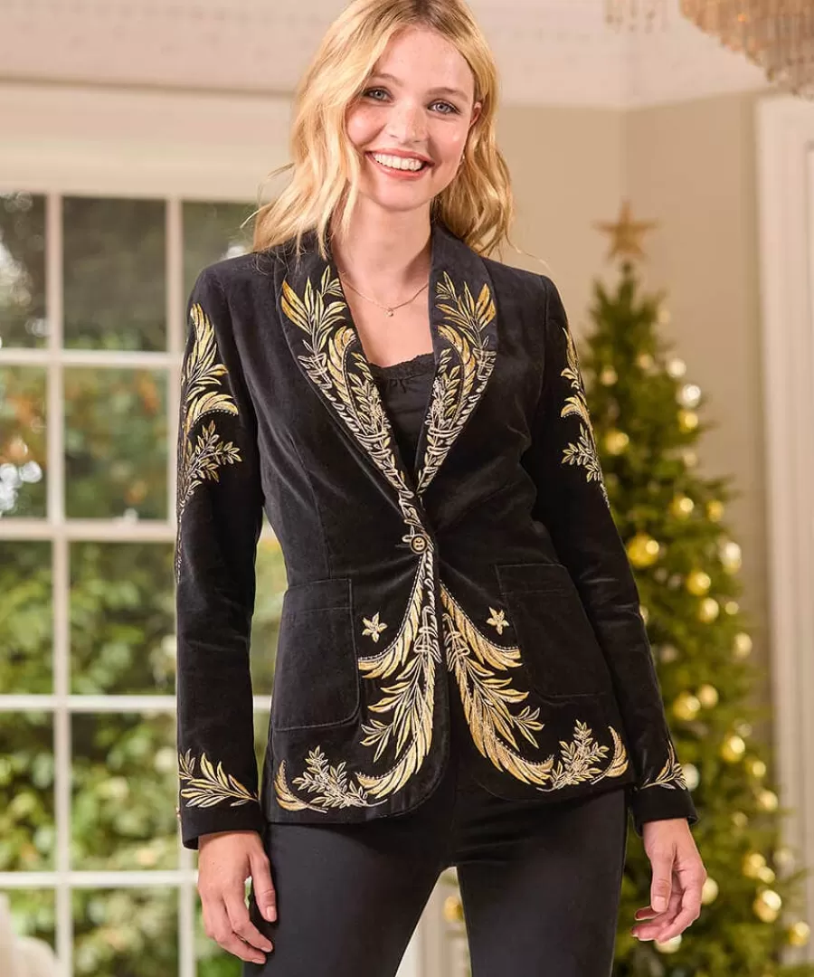 Cheap Joe Browns Decadent Drama Embroidered Boutique Jacket Black