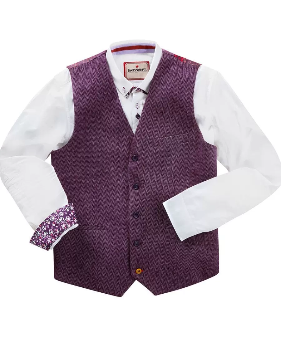Online Joe Browns Delightful Dapper Waistcoat Purple