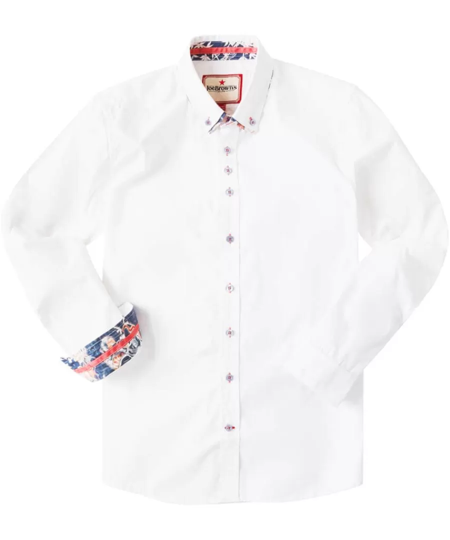 Clearance Joe Browns Delightful Double Collar Shirt White