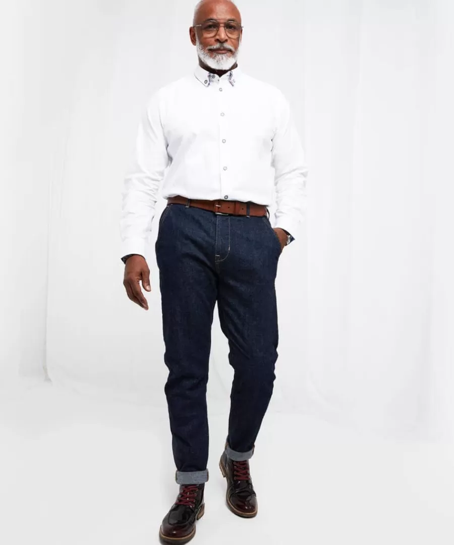 Store Joe Browns Delightful Double Collar Shirt White