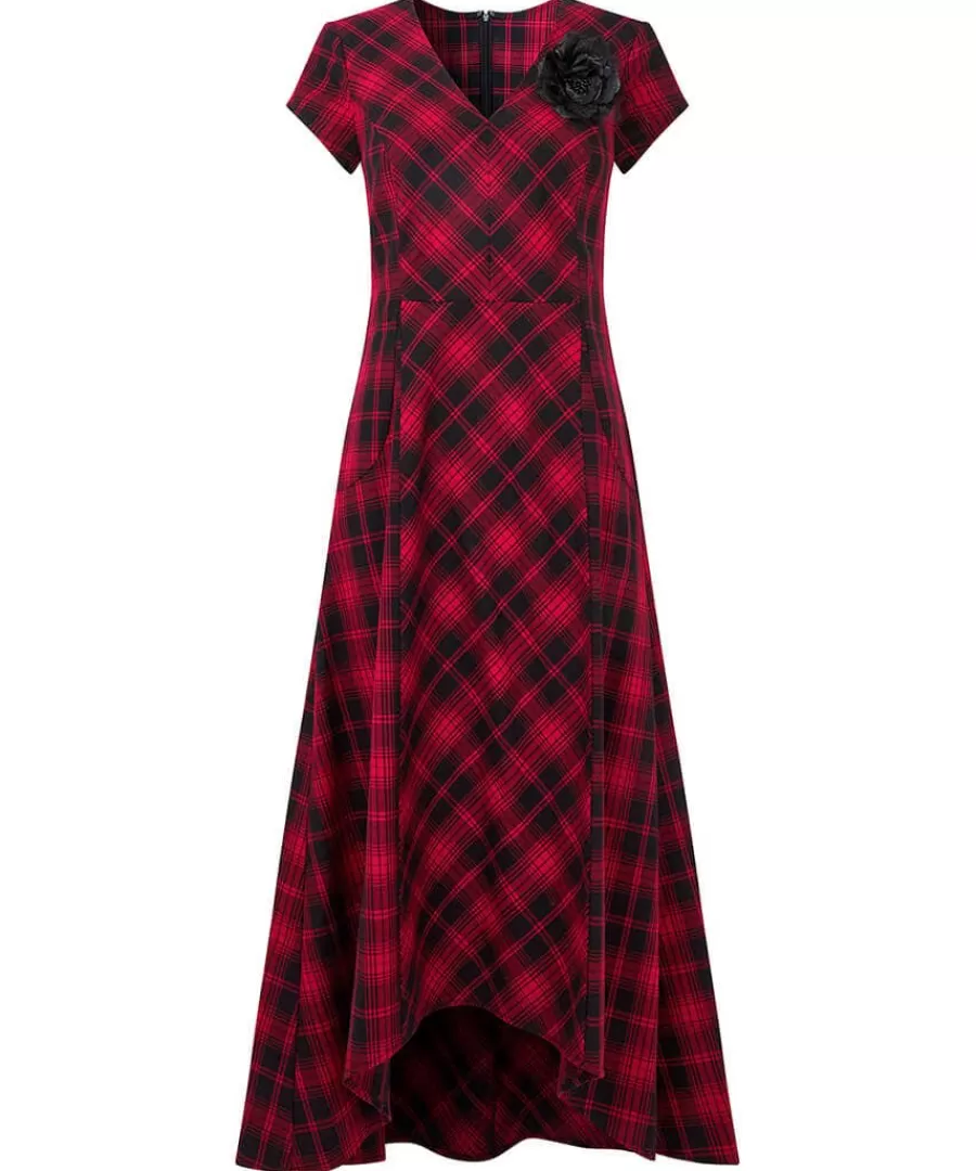 Online Joe Browns Dixie Check Dress With Corsage Red