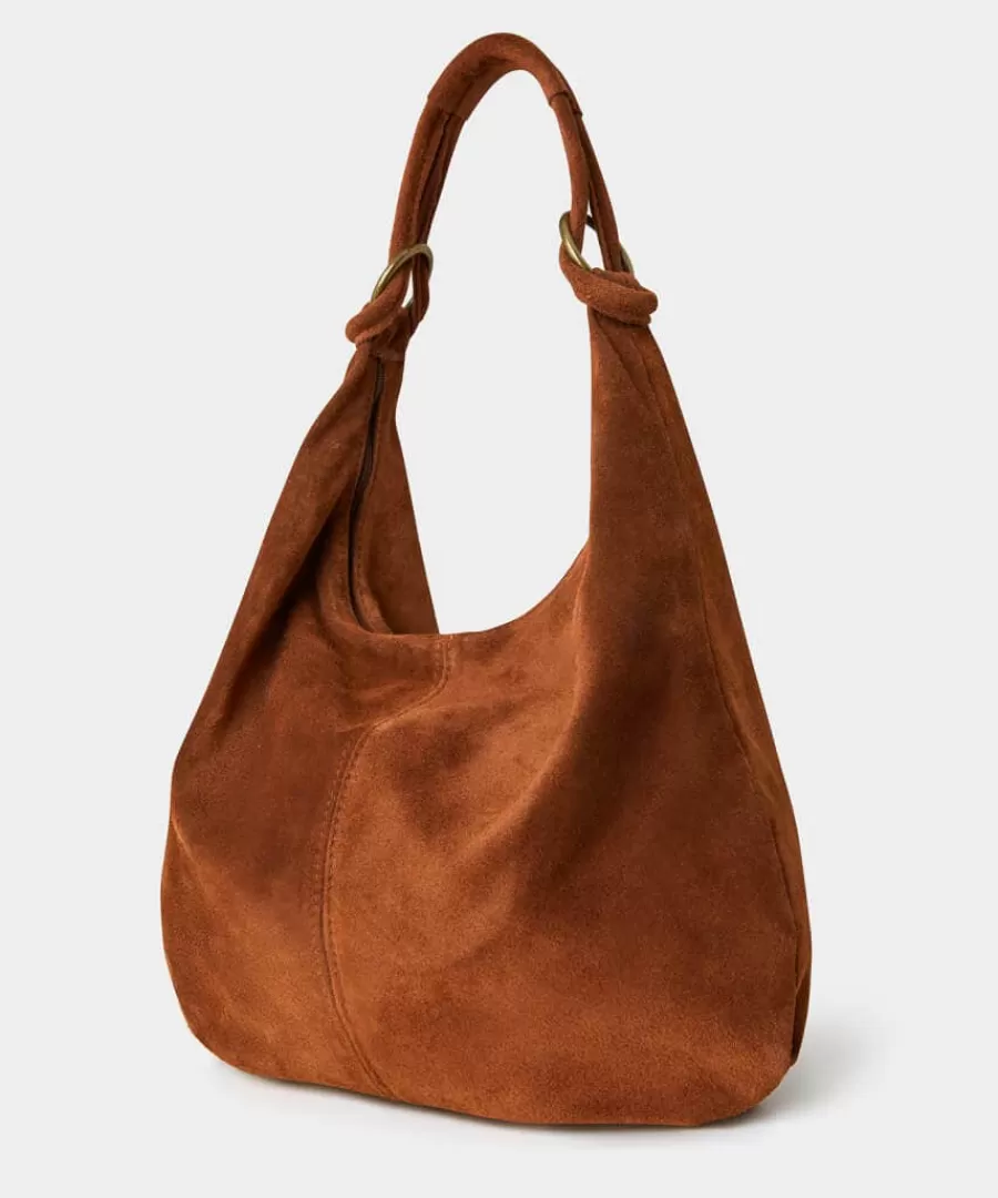 Shop Joe Browns Easy Street Hobo Suede Bag Tan