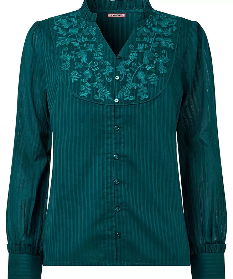 Online Joe Browns Elegantly Embroidered Blouse Green