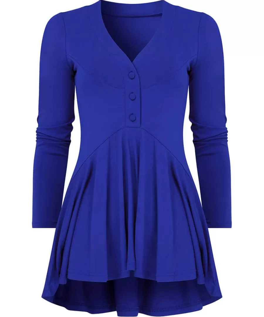 Hot Joe Browns Ellie Jersey Tunic Cobalt
