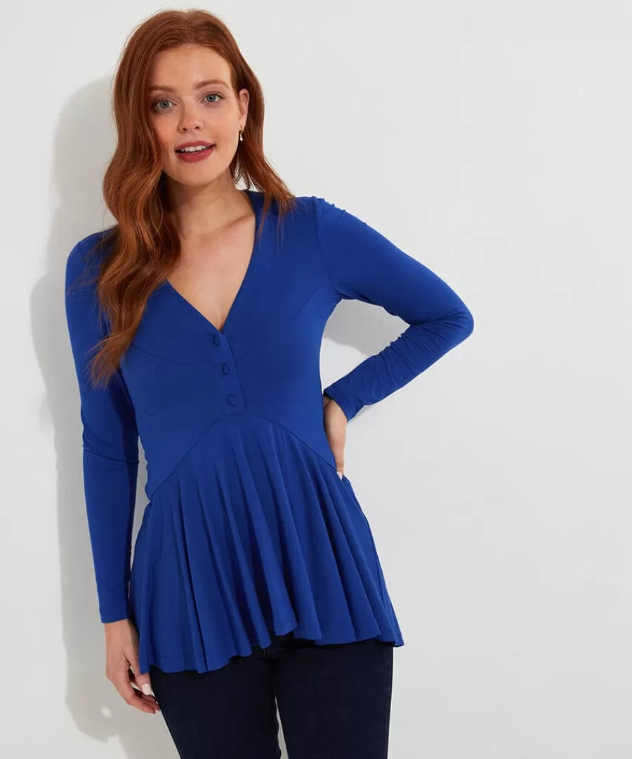 Hot Joe Browns Ellie Jersey Tunic Cobalt