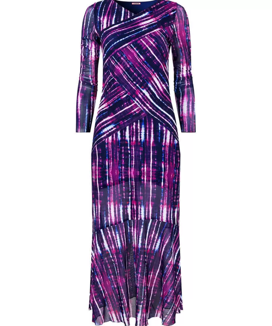 Sale Joe Browns Elsa Printed Mesh Dress Purple