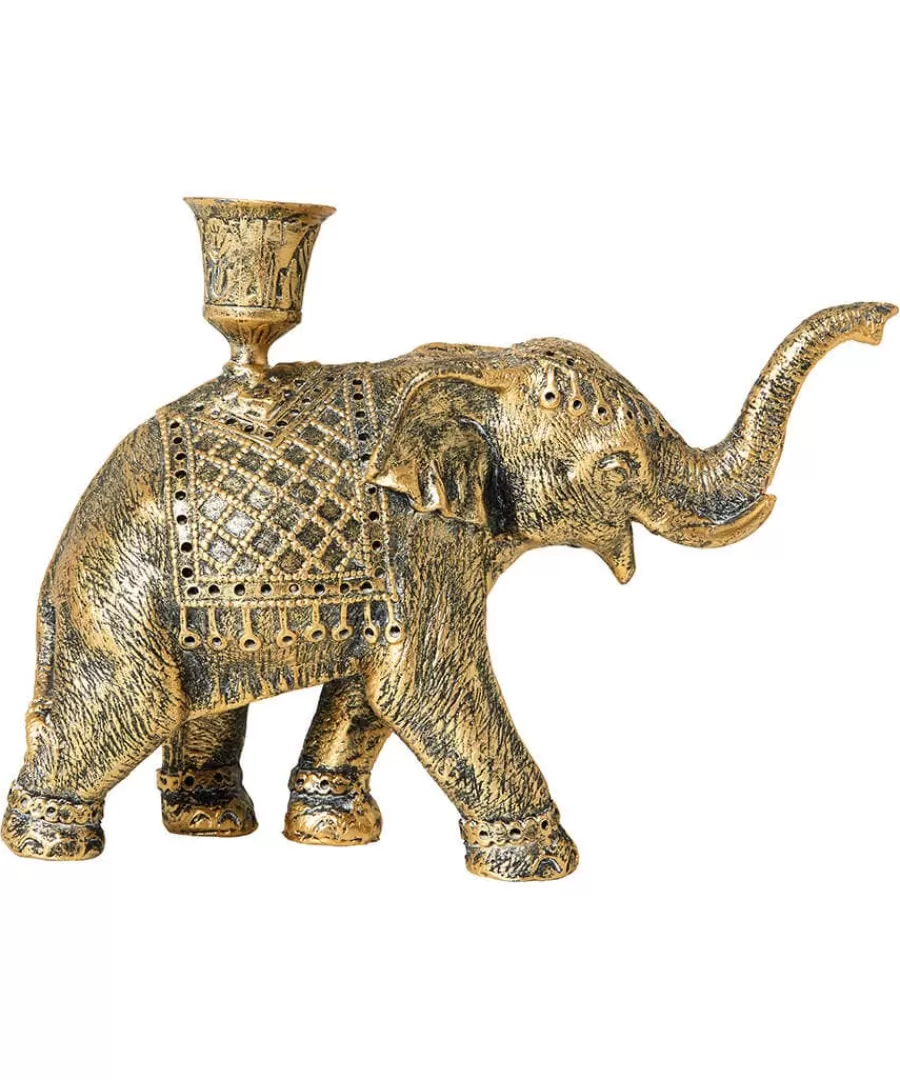Discount Joe Browns Enchanting Elephant Candle Holder Gold