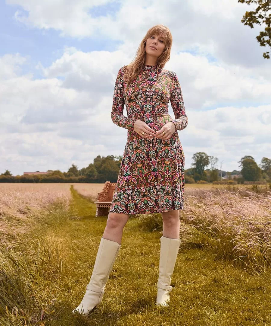New Joe Browns Enchanting Jersey Dress Multi