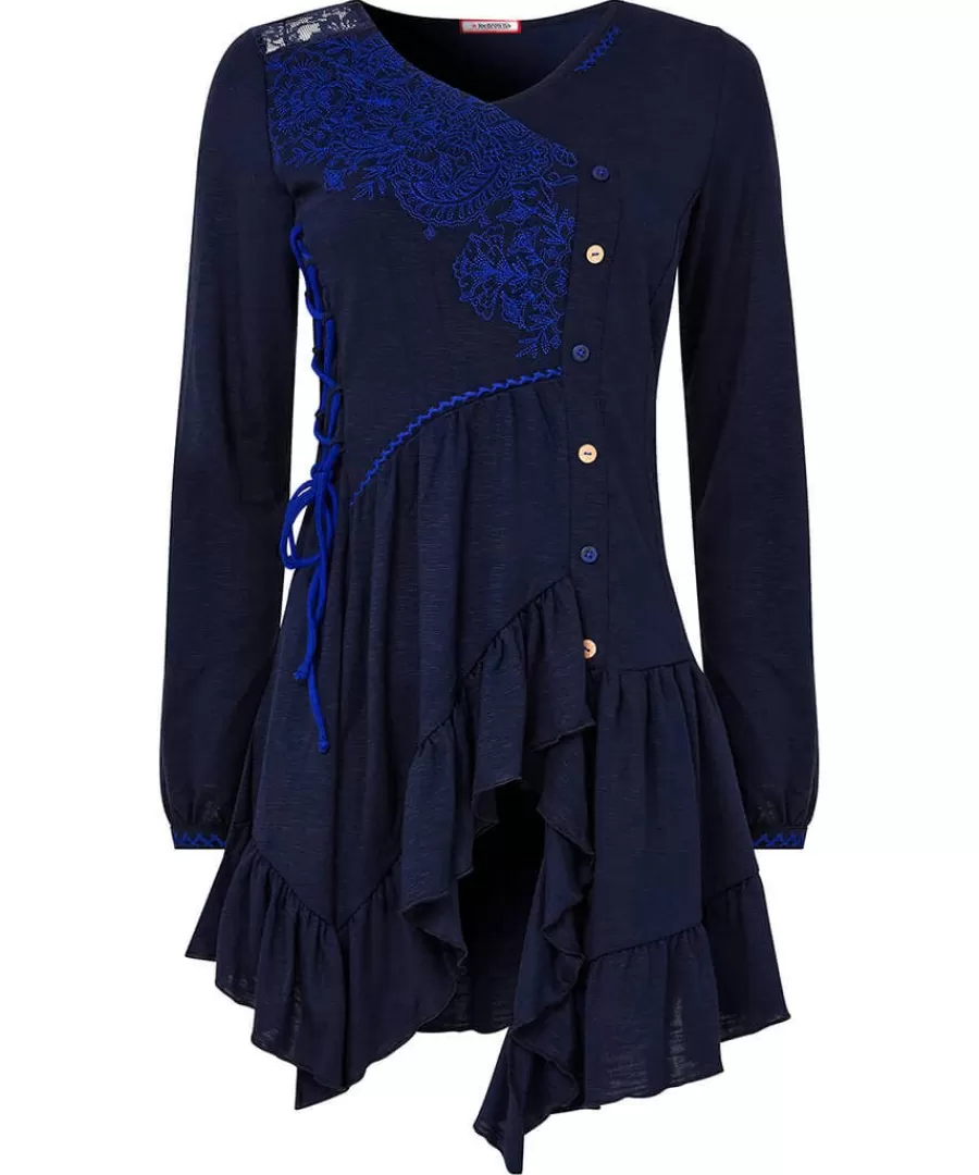 Shop Joe Browns Exquisite Embroidered Tunic Navy