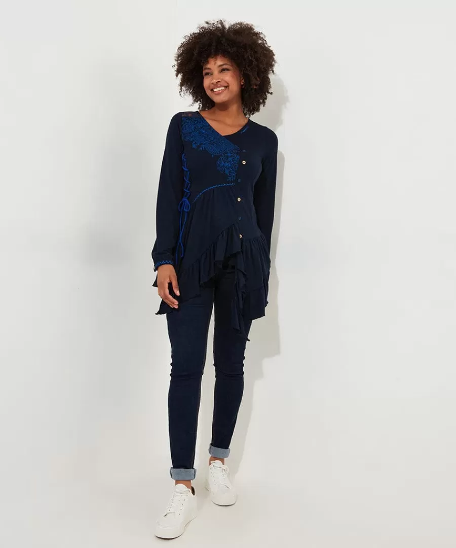 Shop Joe Browns Exquisite Embroidered Tunic Navy