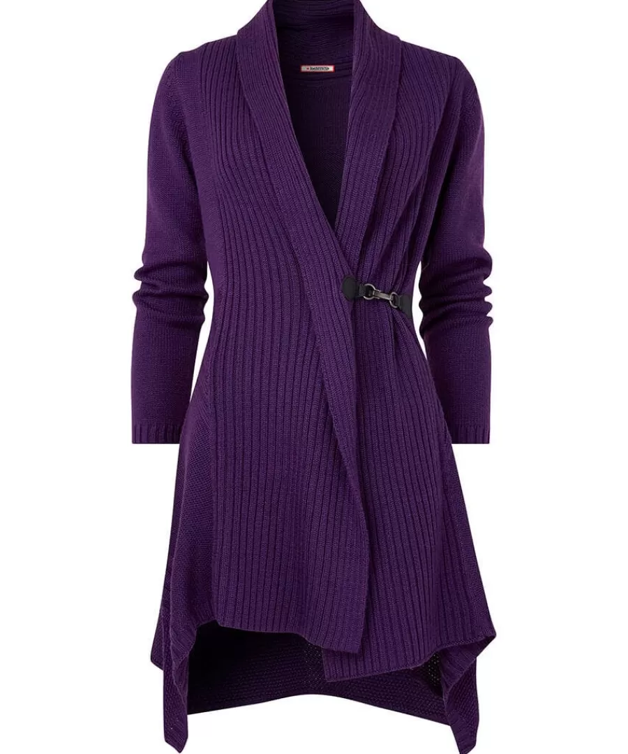 Sale Joe Browns Fabulous Buckle Cardigan Purple