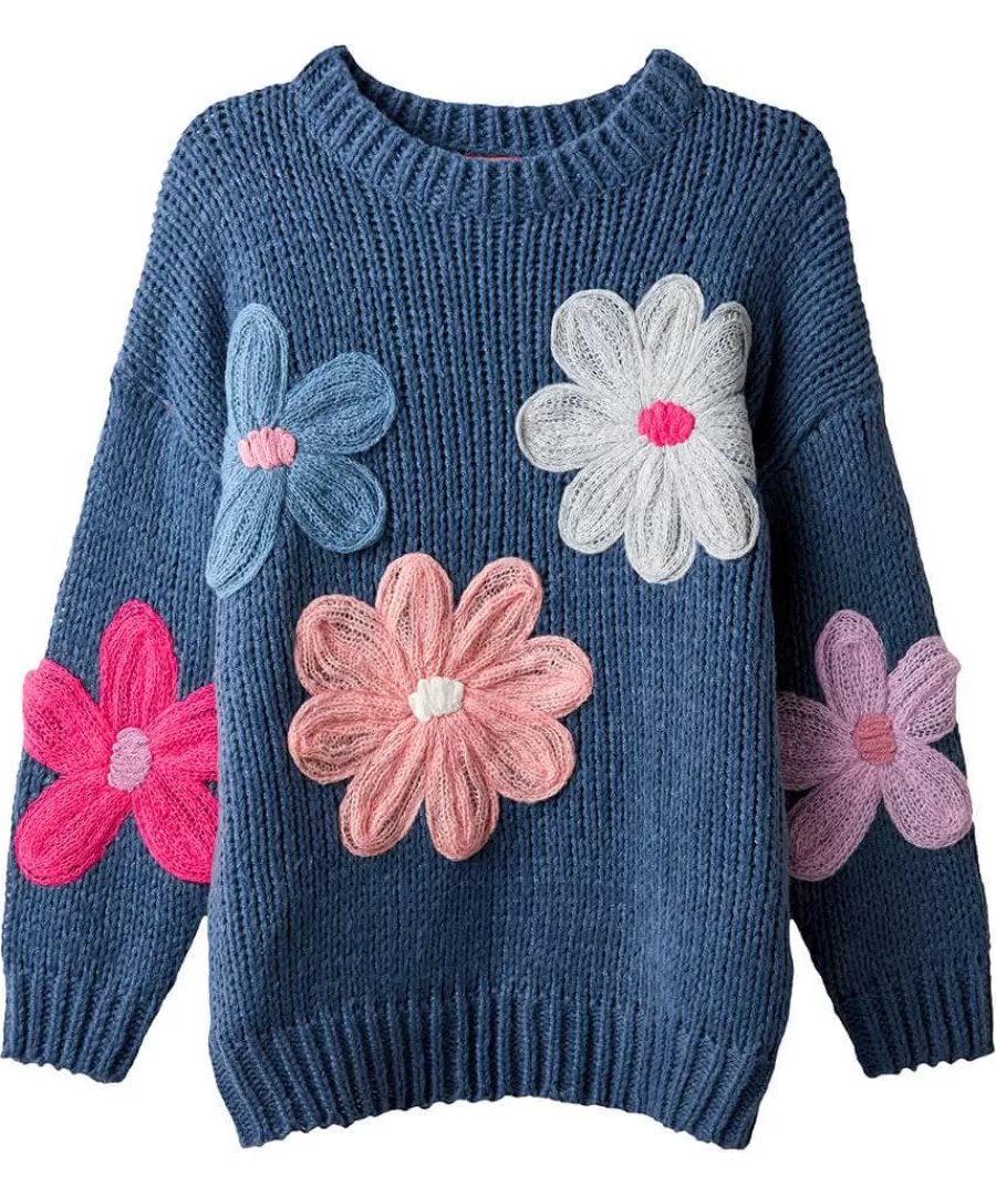 Best Joe Browns Fabulous Floral Applique Jumper Navy