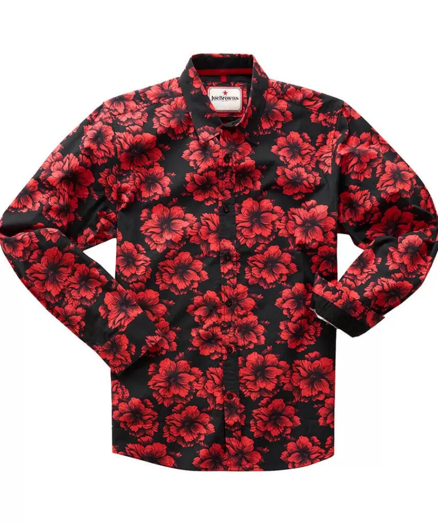 Online Joe Browns Fabulous Floral Shirt Black