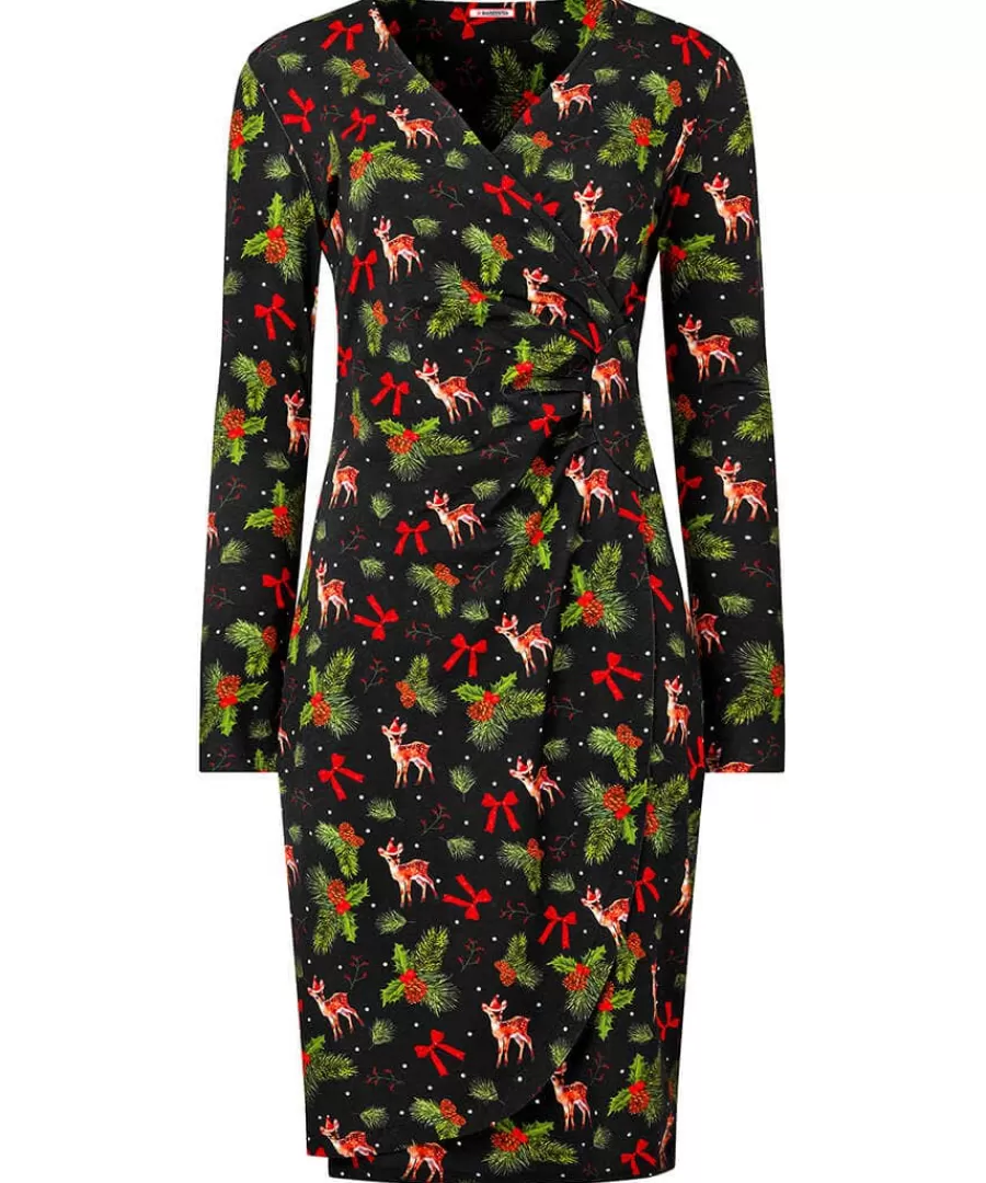 Fashion Joe Browns Fabulously Festive Jersey Dress Black