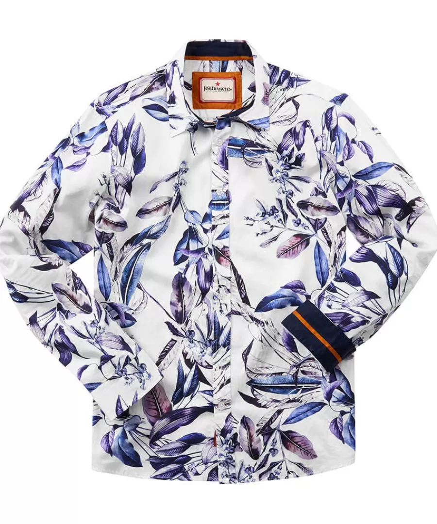 Clearance Joe Browns Fantastic Floral Shirt Purple