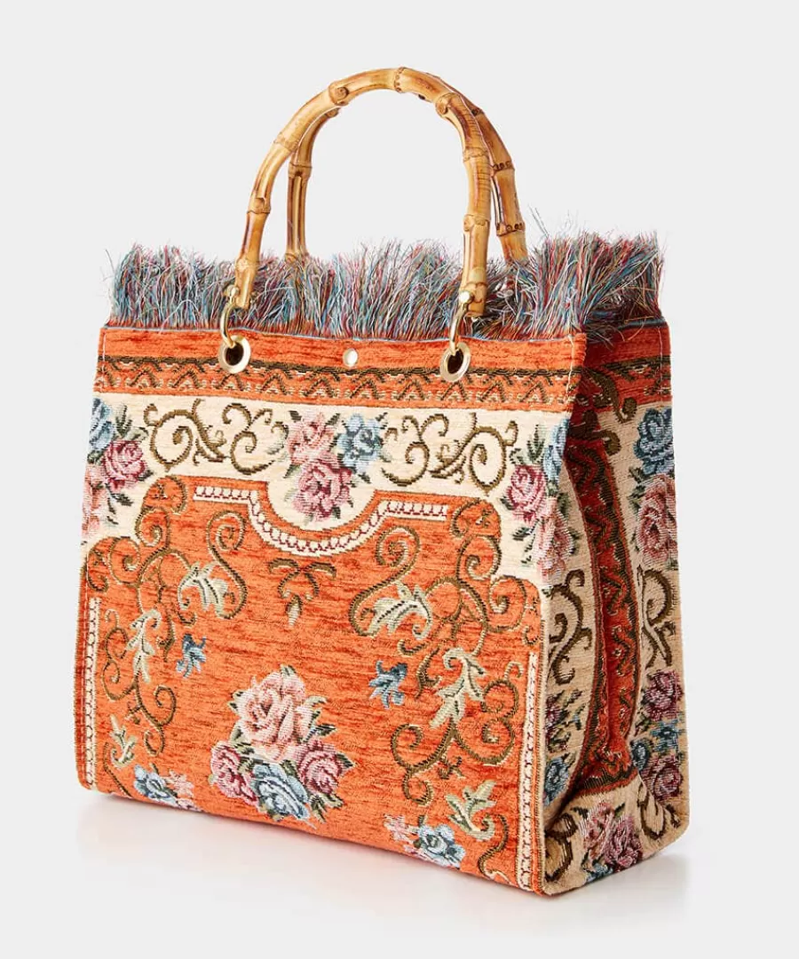 Outlet Joe Browns Fascinating Bamboo Carpet Bag Orange