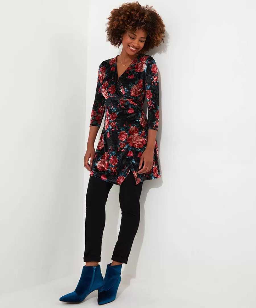 Shop Joe Browns Favourite Festive Crushed Velour Tunic Berry