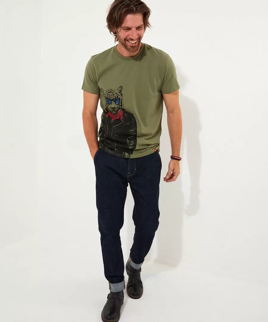 Cheap Joe Browns Feeling Wild Tee Khaki
