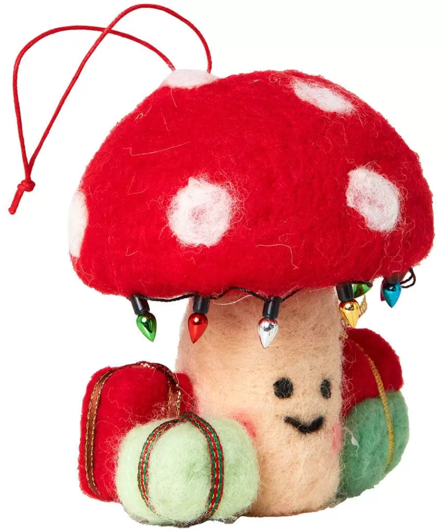 Online Joe Browns Festive Fungi Hanging Christmas Decoration Red