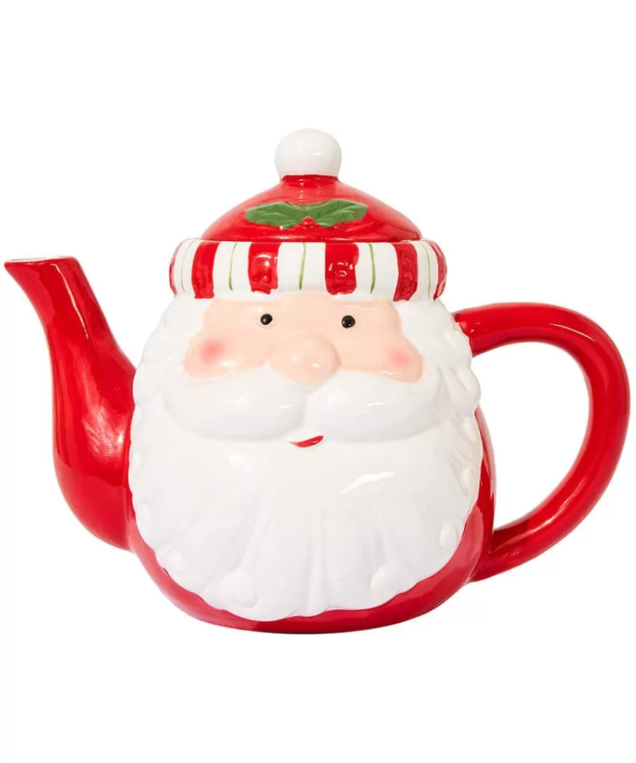 Discount Joe Browns Festive Santa Teapot Red