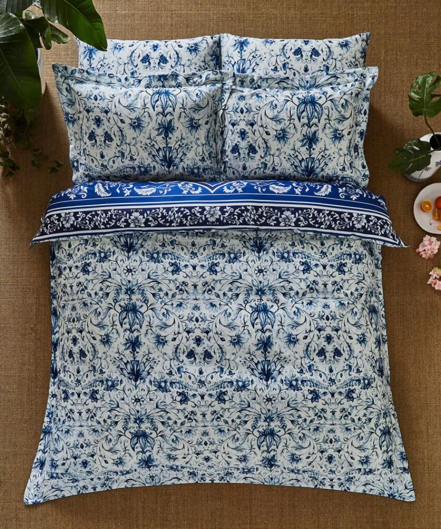 Outlet Joe Browns Floral Vivid Vase Reversible Duvet Set Blue