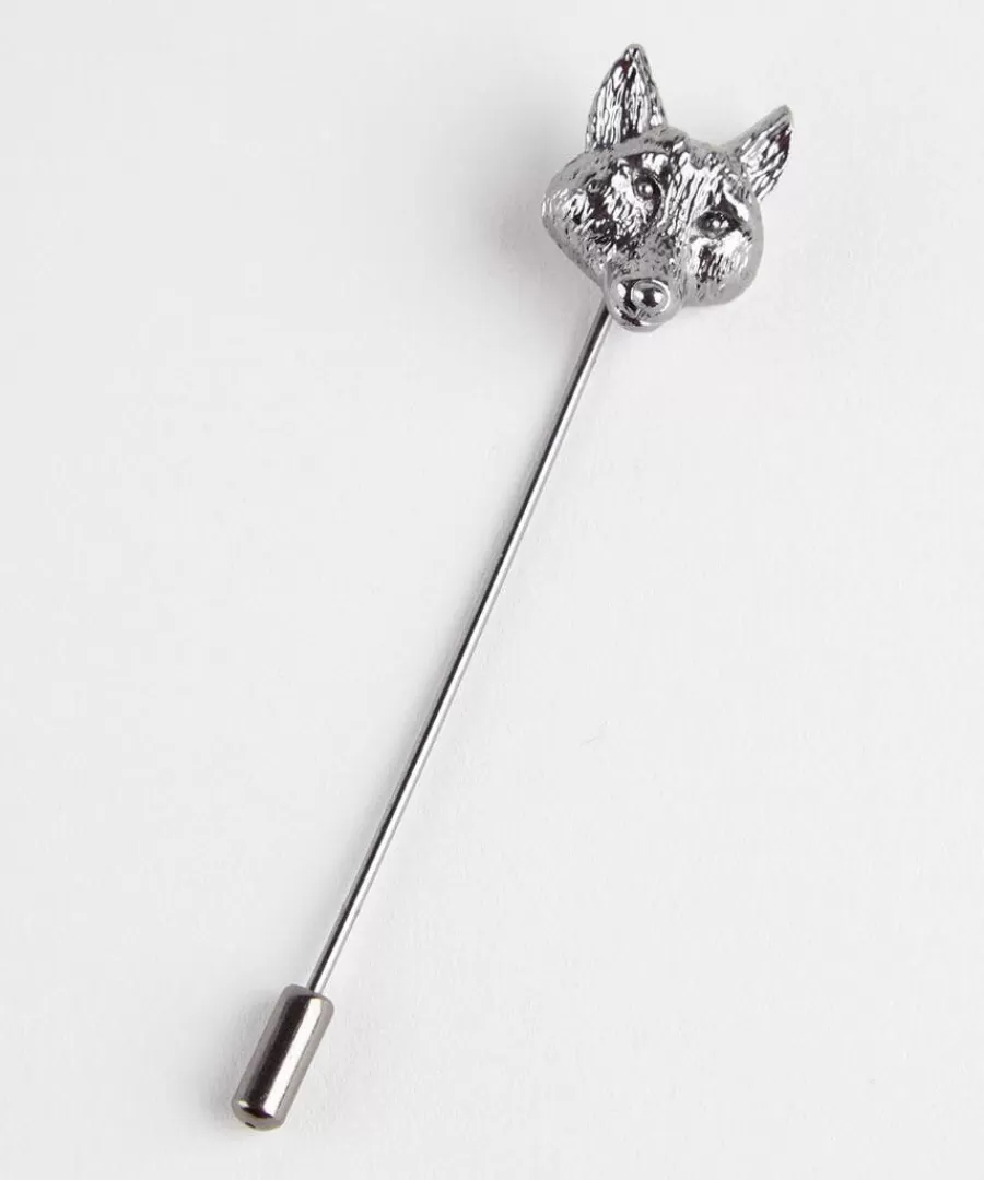 Hot Joe Browns Fox Pin Pewter
