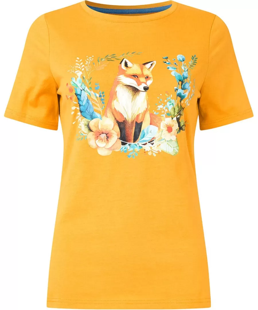 New Joe Browns Foxy T-Shirt Ochre