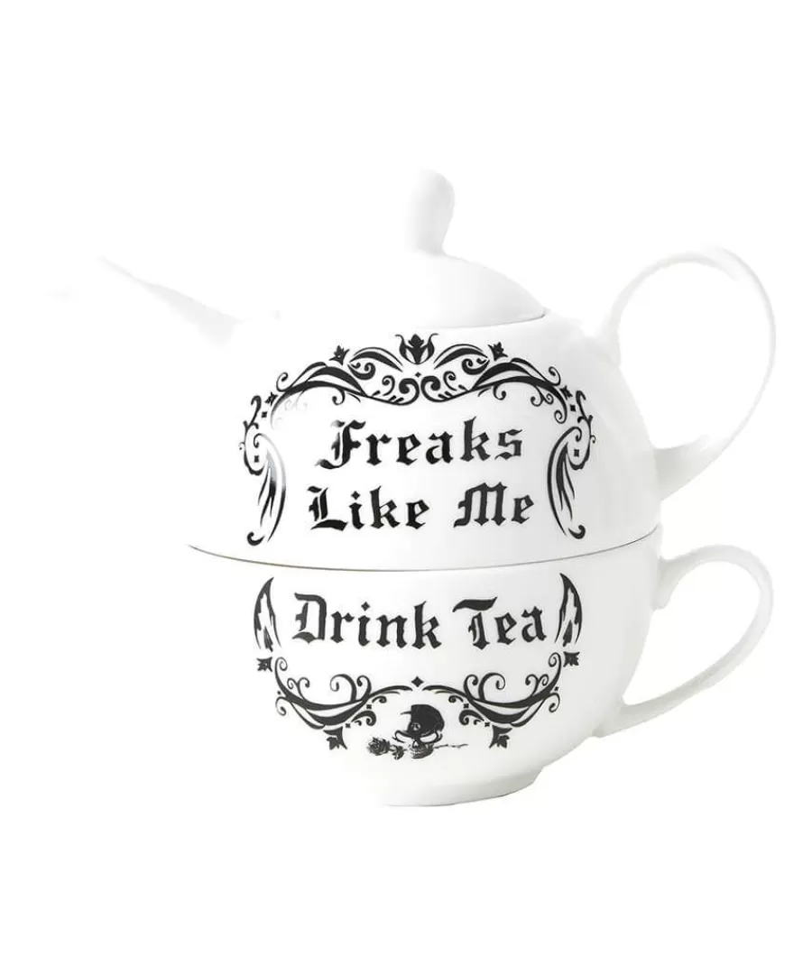Online Joe Browns Freaks Like Me Tea For One Set White