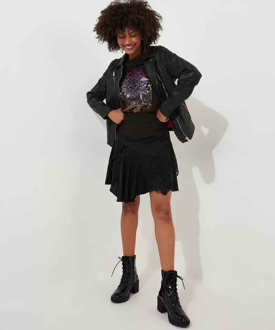 Best Sale Joe Browns Fun And Flirty Cutabout Skirt Black