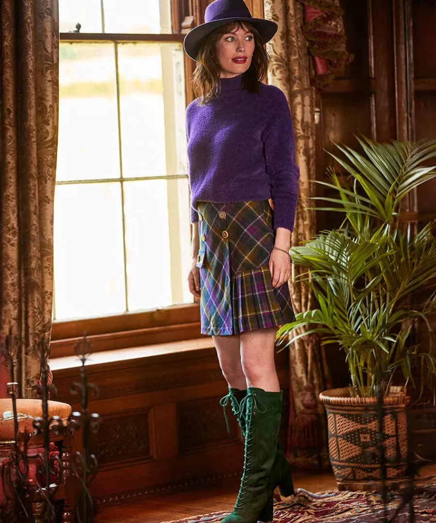 Outlet Joe Browns Fun And Fluffy High Neck Jumper Purple