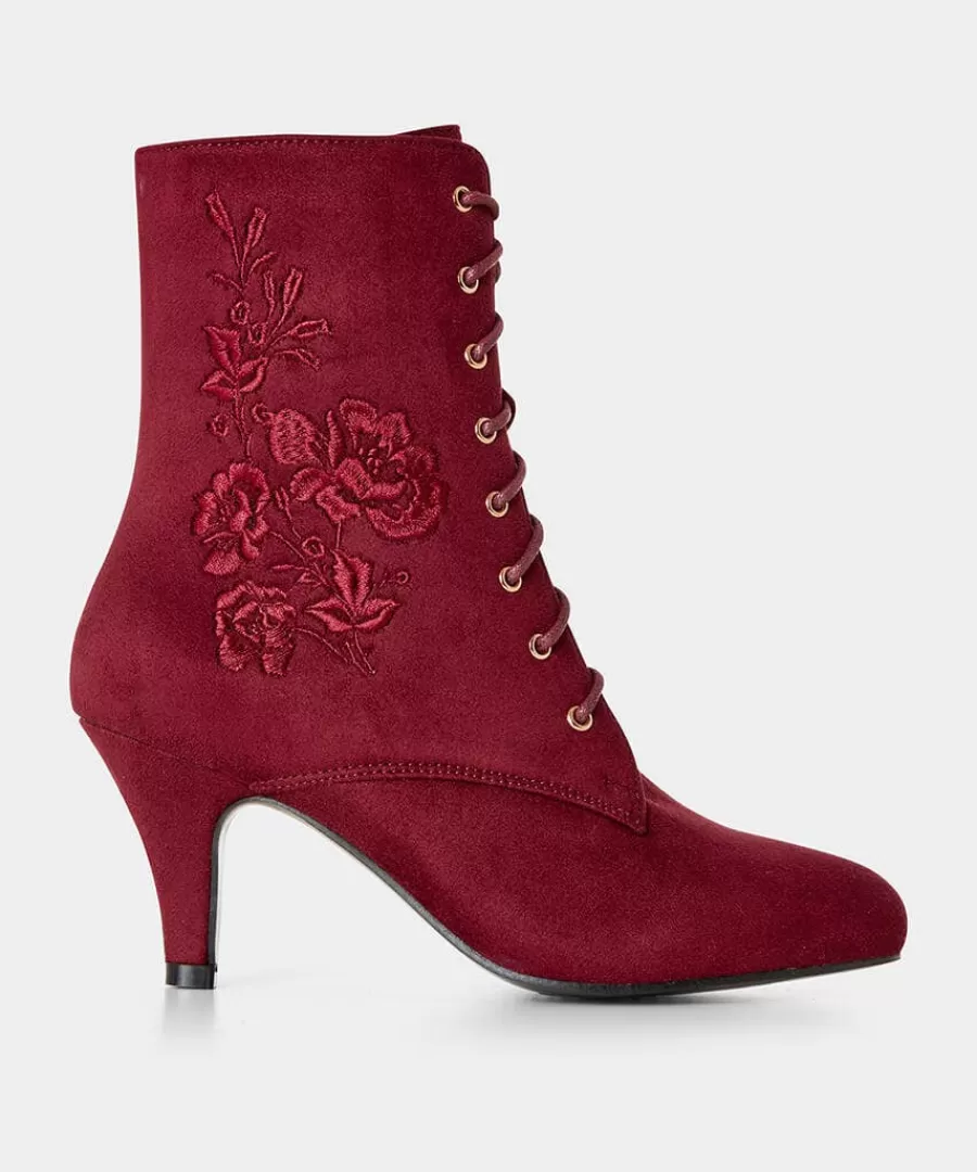 Sale Joe Browns Giselle Lace Up Boots Red