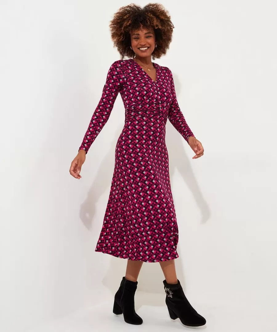 Cheap Joe Browns Glorious Geo Jersey Dress Pink