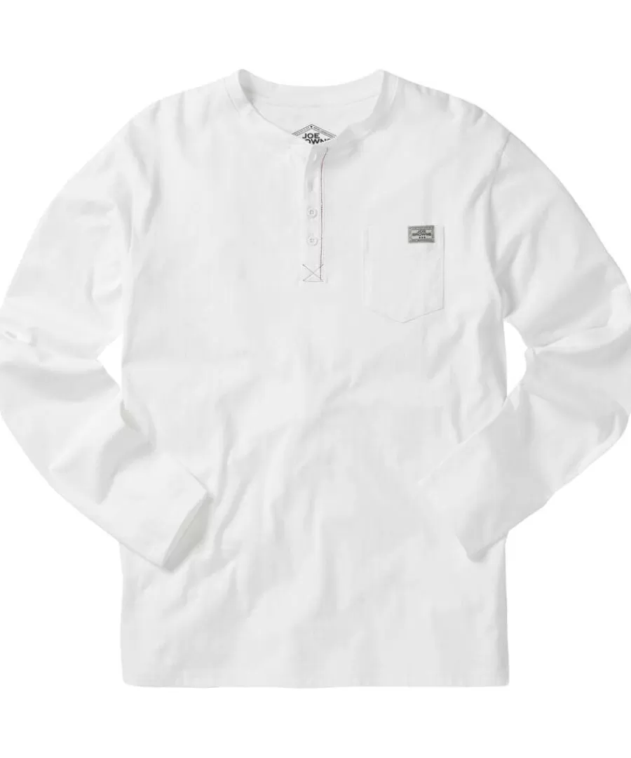 Store Joe Browns Got Your Back Henley White