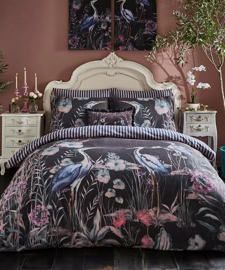 Flash Sale Joe Browns Harmonious Herons Reversible Duvet Set Charcoal