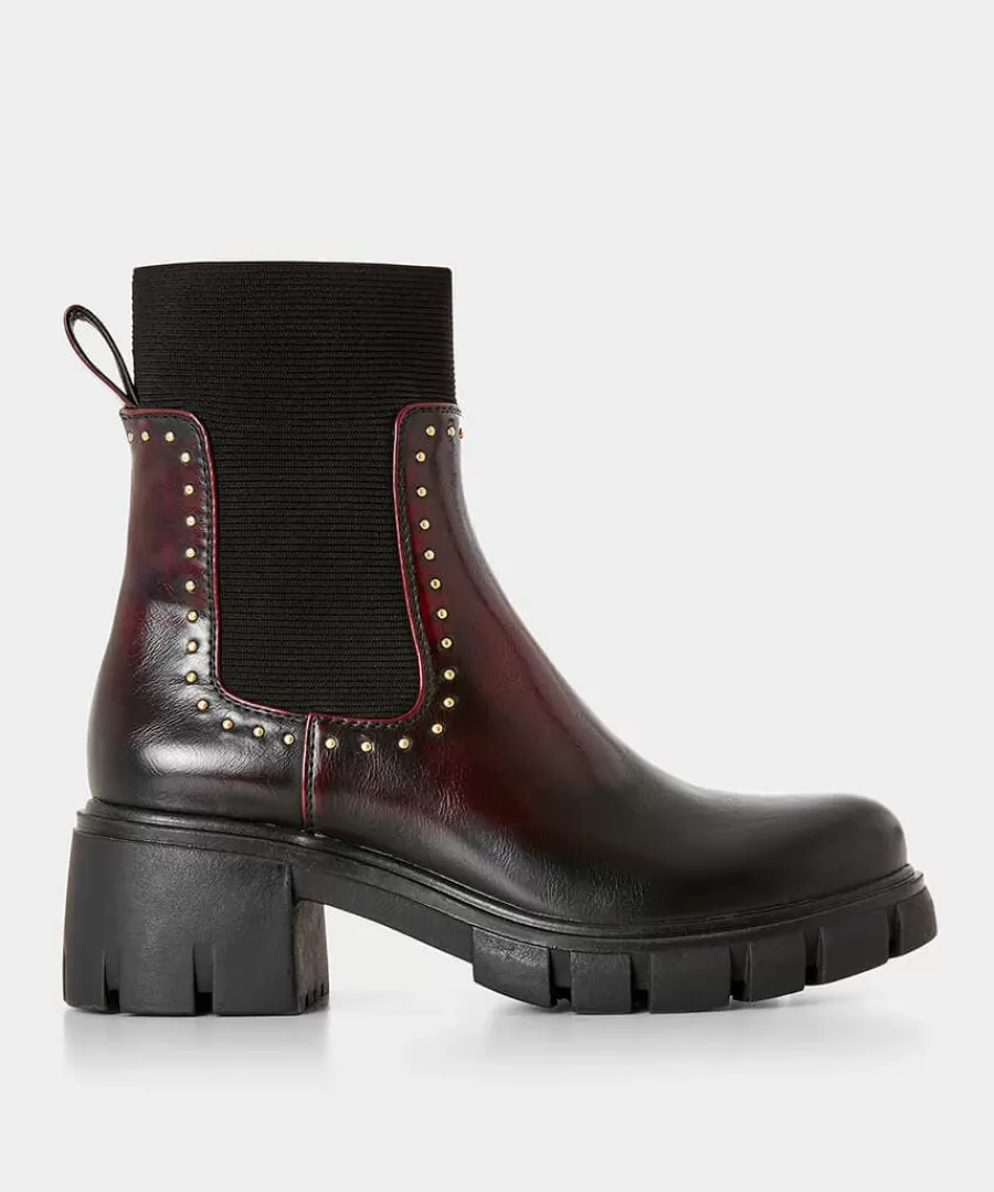Fashion Joe Browns Here And Now Chunky Boots Deep Burgundy