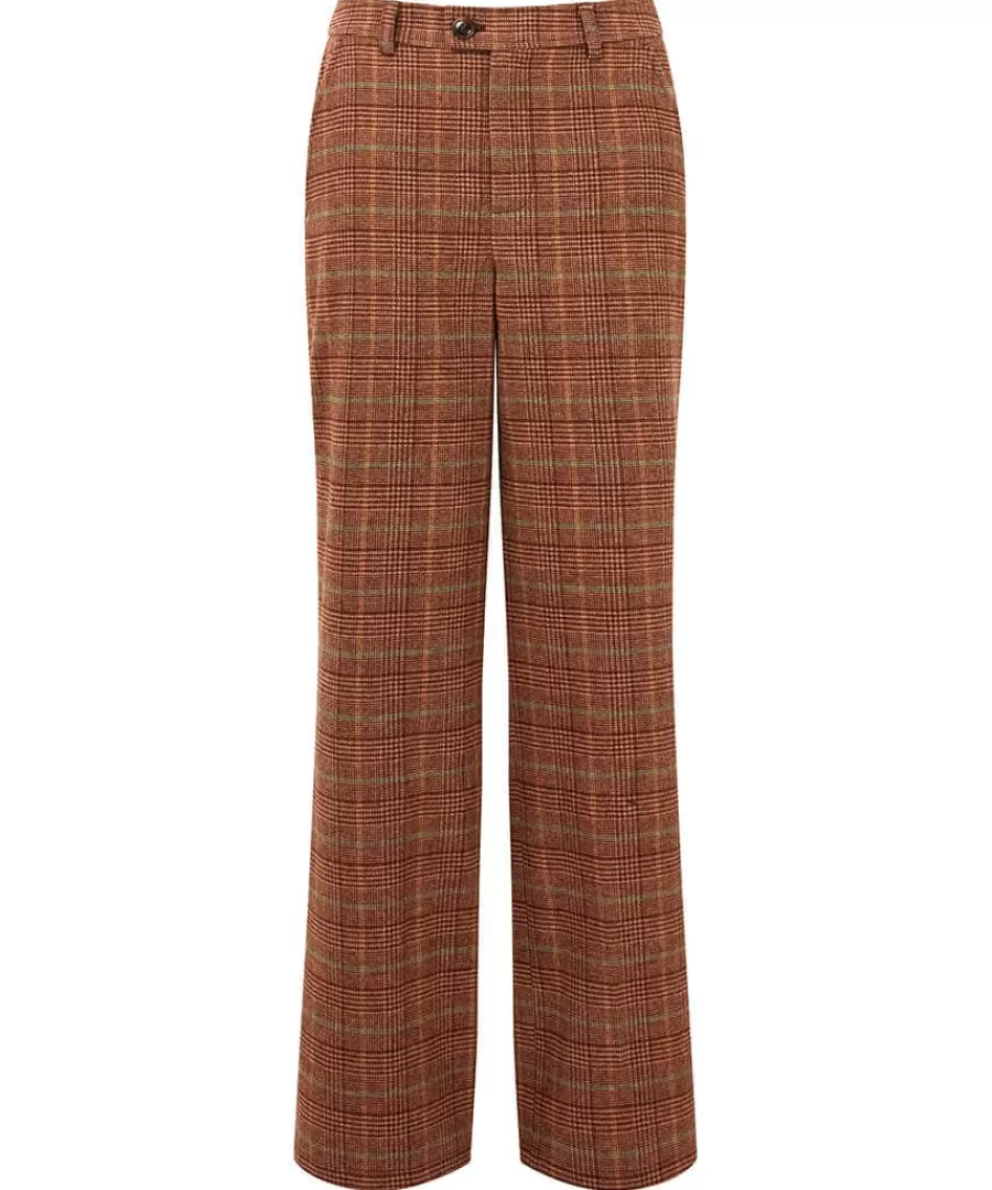 Shop Joe Browns Heritage Check Trousers Brown