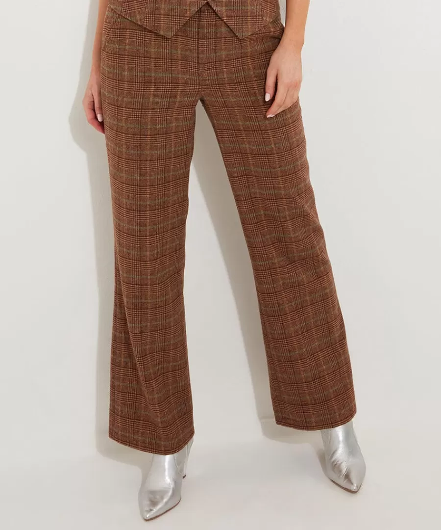 Shop Joe Browns Heritage Check Trousers Brown