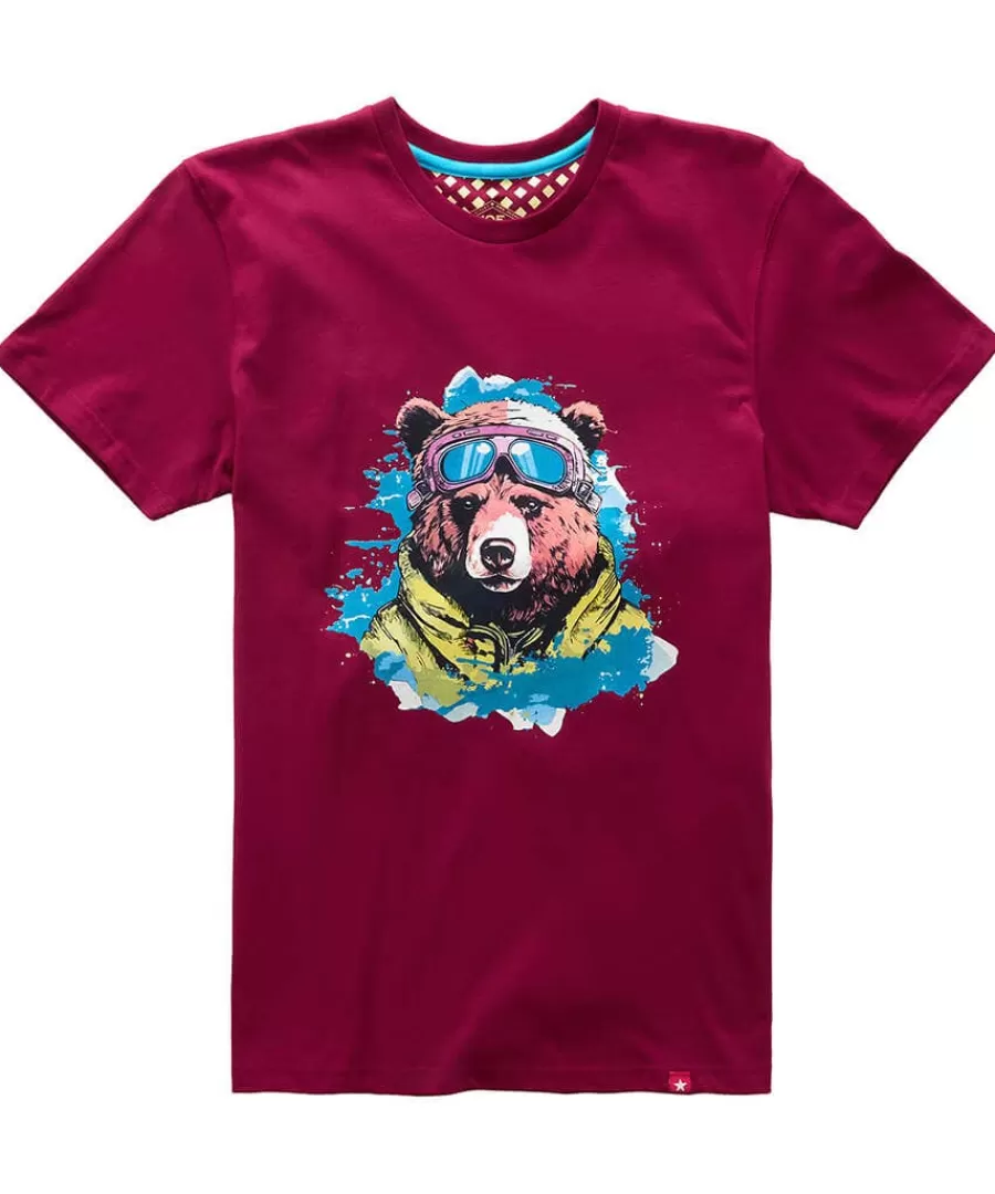 Sale Joe Browns Hit The Slopes Tee Maroon