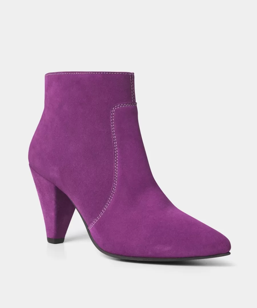 Outlet Joe Browns I'm Obsessed Suede Bootees Violet / Black