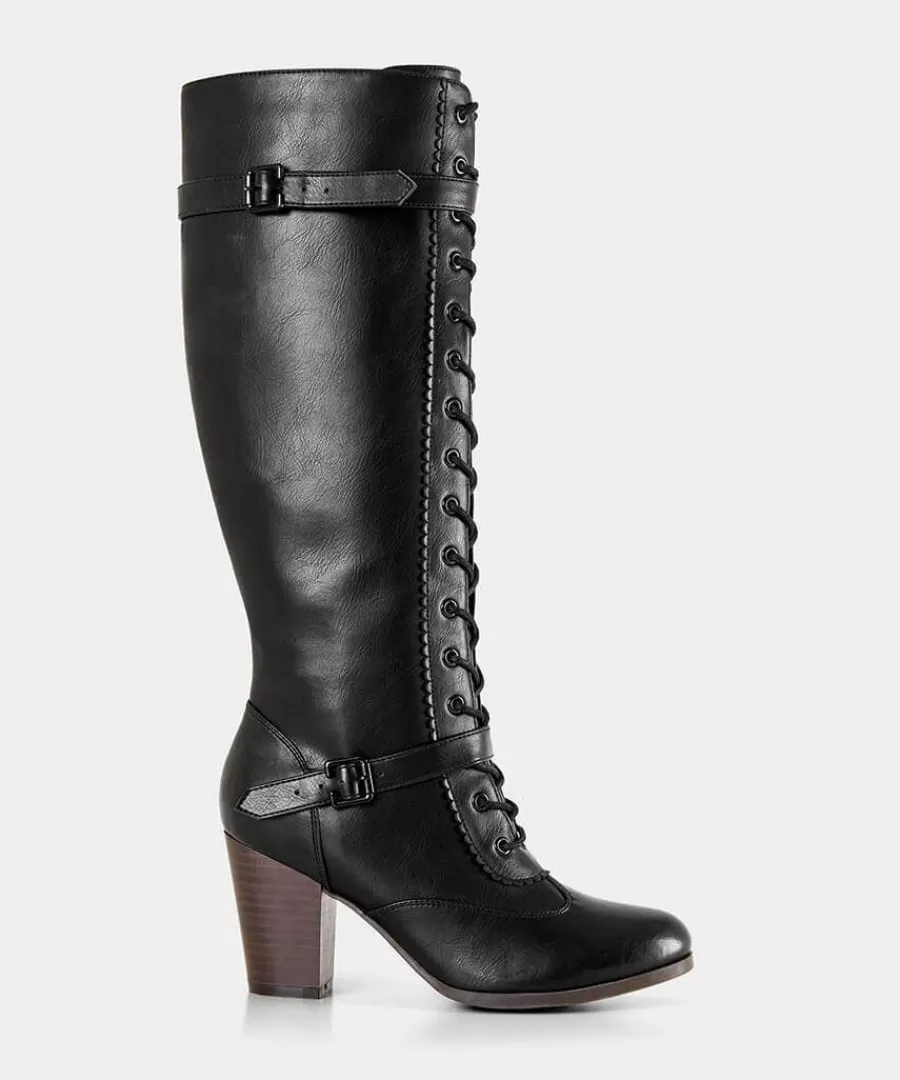 Cheap Joe Browns In Brooklyn Lace Up Boots Black