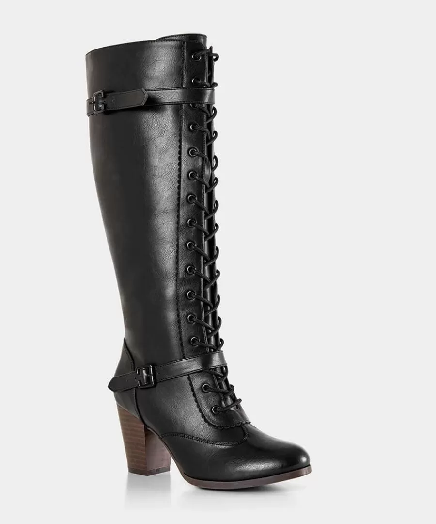 Cheap Joe Browns In Brooklyn Lace Up Boots Black