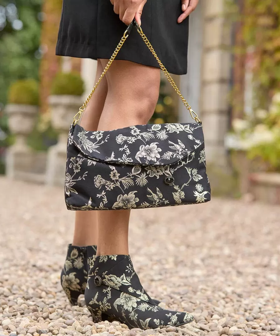 New Joe Browns Into The Night Jewelled Bag Gold/Black