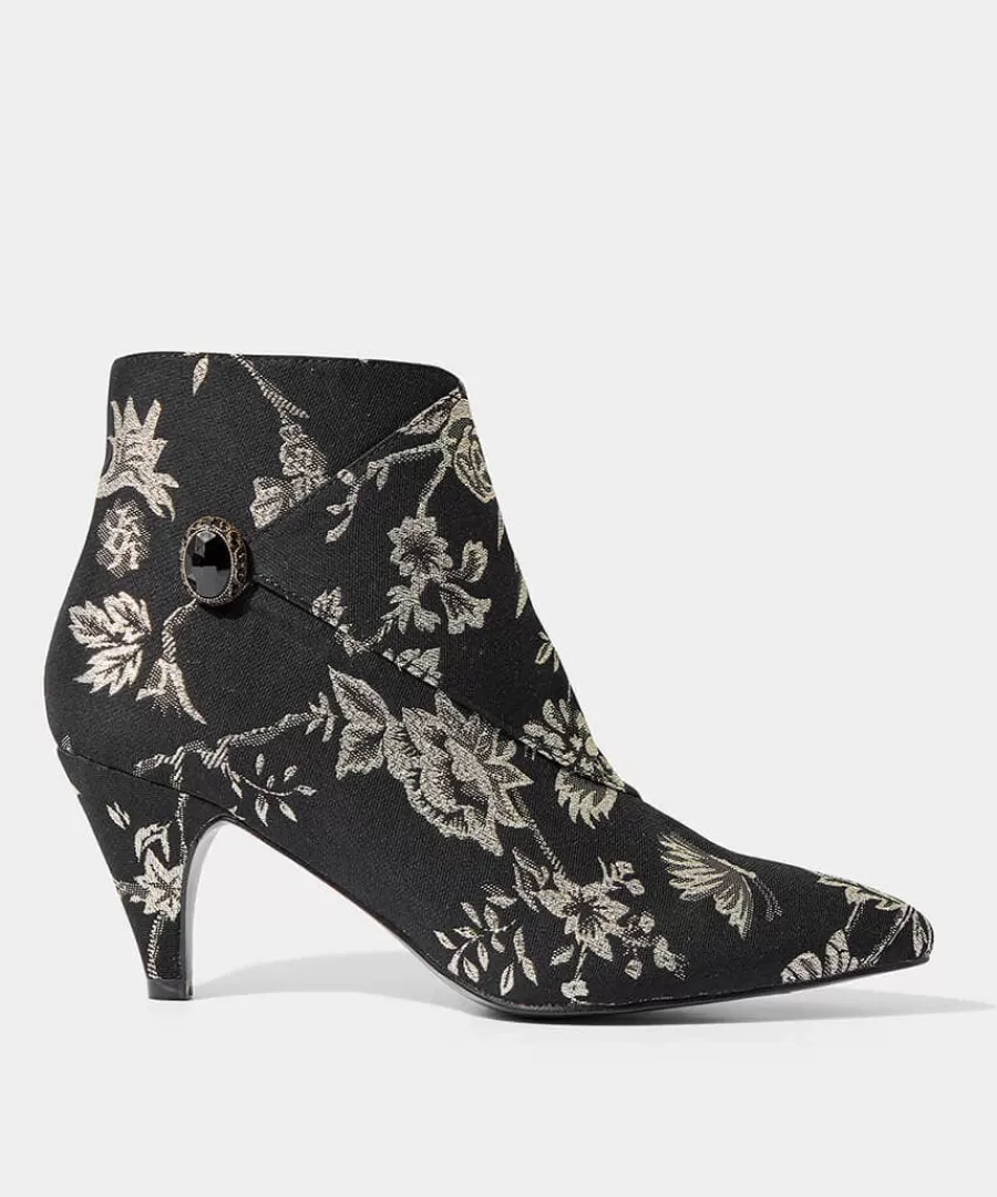 Shop Joe Browns Into The Night Jewelled Boots Gold/Black