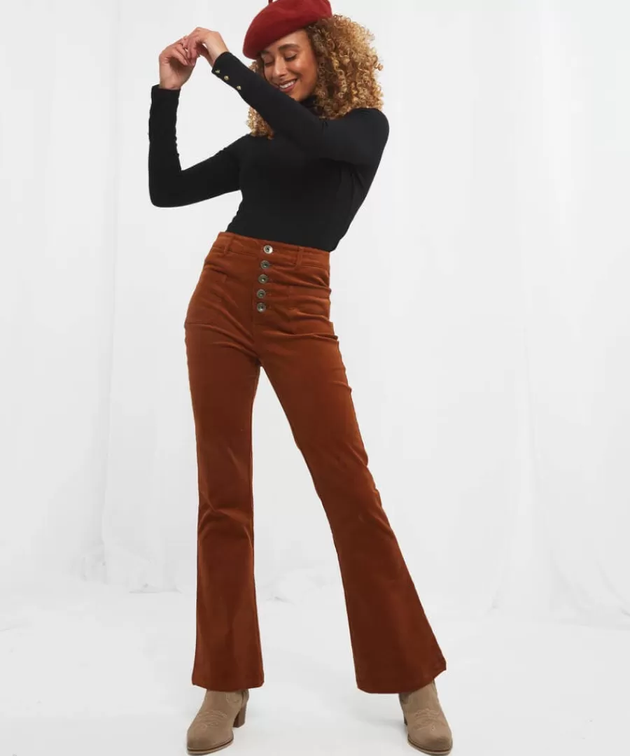 Shop Joe Browns Jersey Roll Neck Top Black / Berry / Orange / Winter White