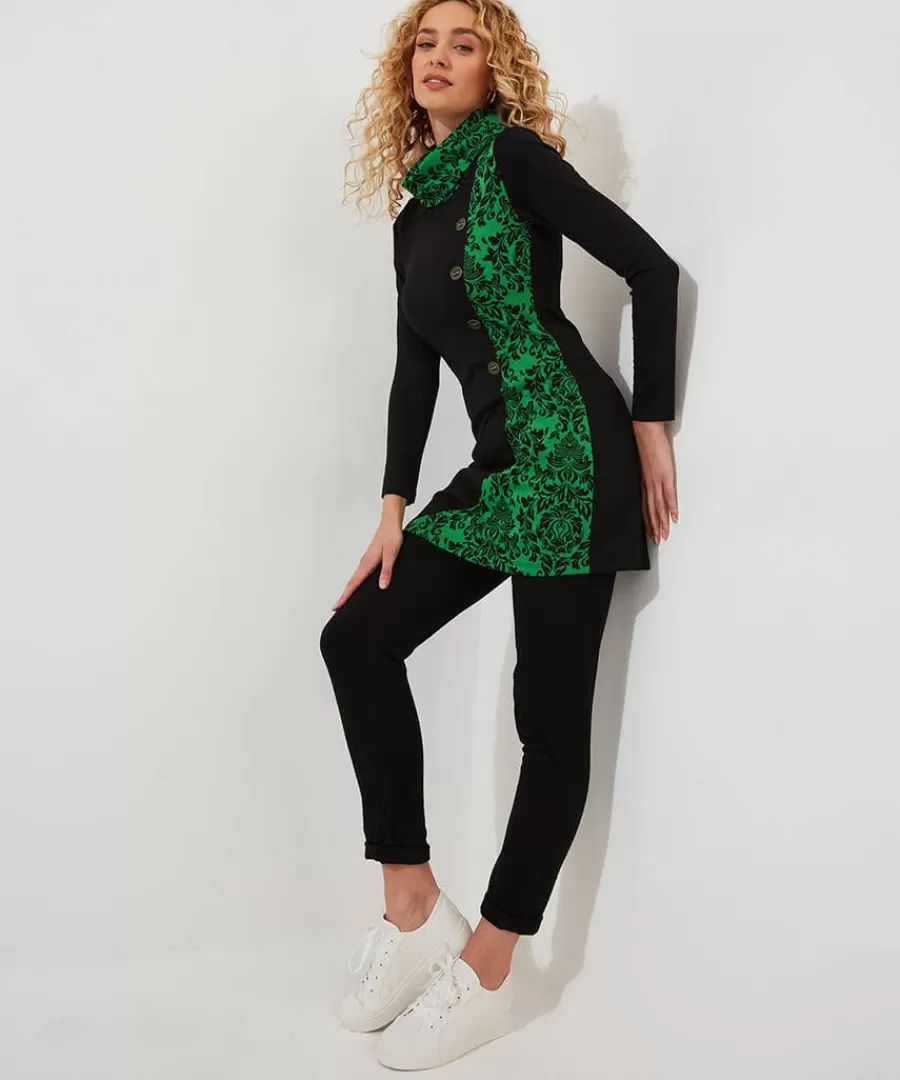 Shop Joe Browns Joyous Jacquard Tunic Green