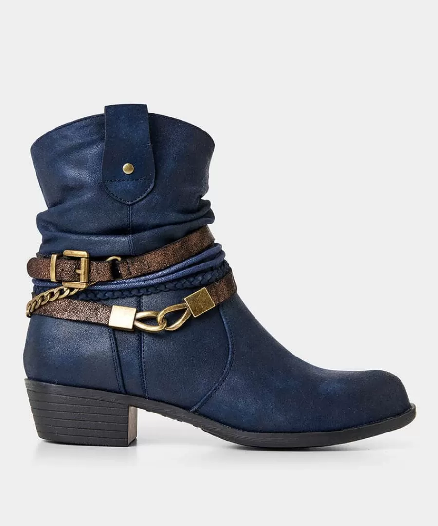 Clearance Joe Browns Lakeside Embellished Boots Deep Navy
