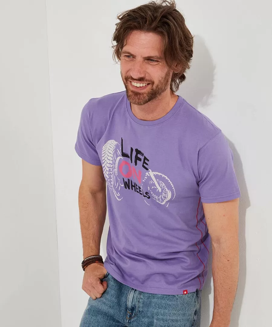 New Joe Browns Life On Wheels Tee Purple