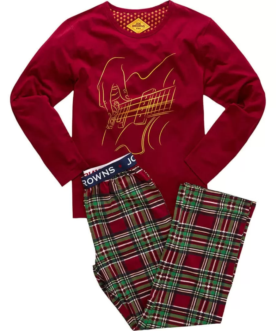 Cheap Joe Browns Linear Guitar Pj's Red