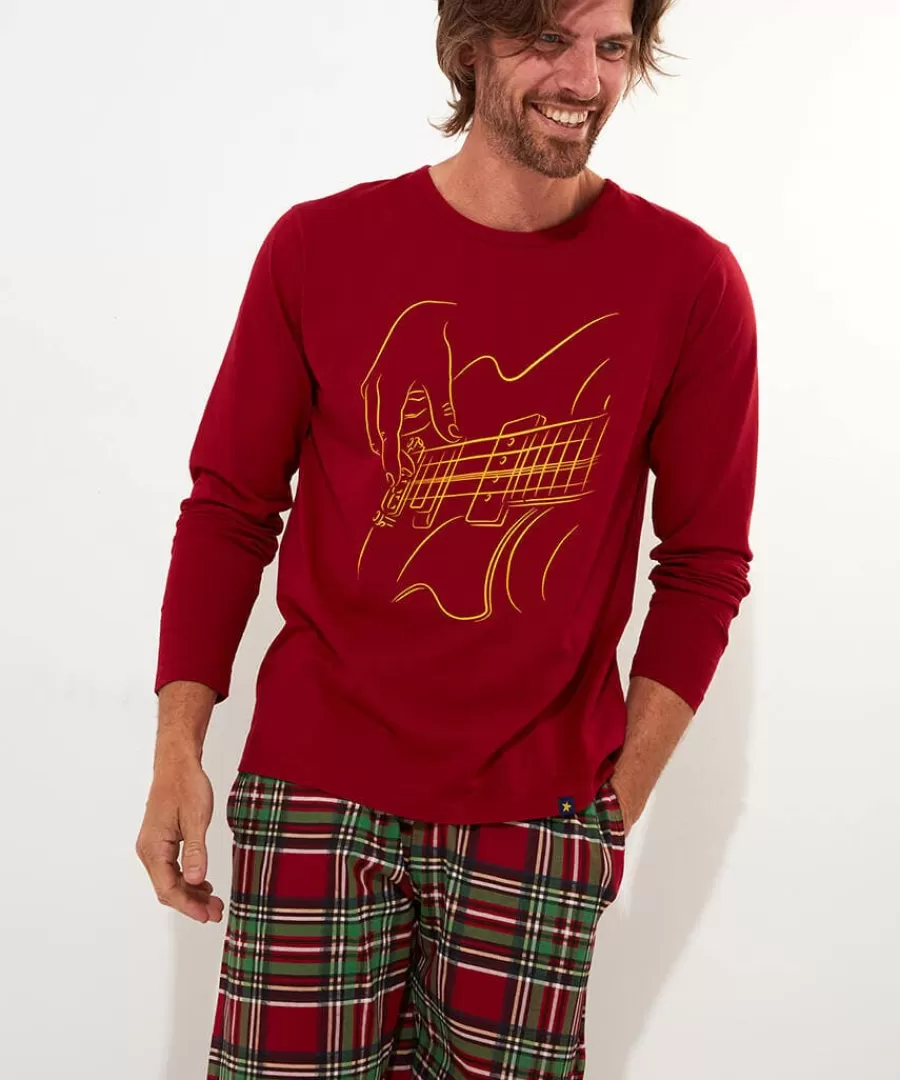 Cheap Joe Browns Linear Guitar Pj's Red